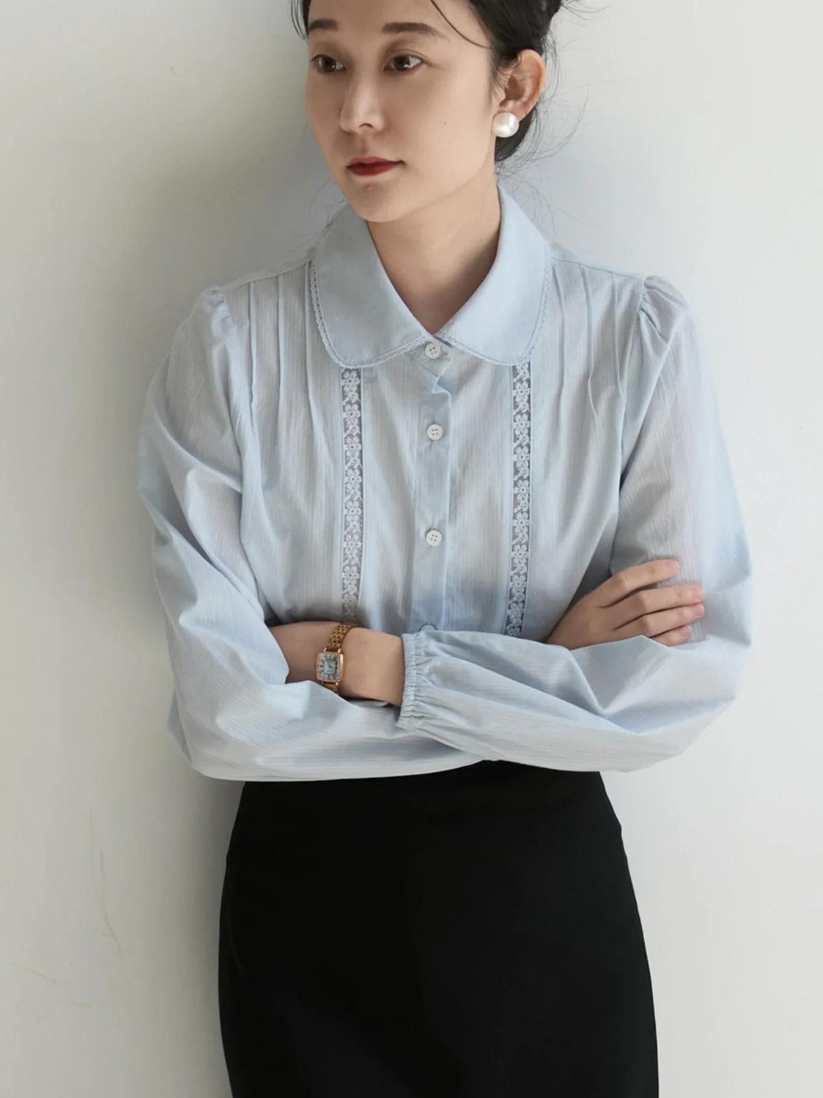 Женская теплая модная блузка XINER с длинным рукавом, кружевными вставками и прямым кроем в корейском стиле для весны и осени
Женская теплая модная блузка XINER с длинным рукавом, кружевными вставками и прямым кроем в корейском стиле для весны и осени