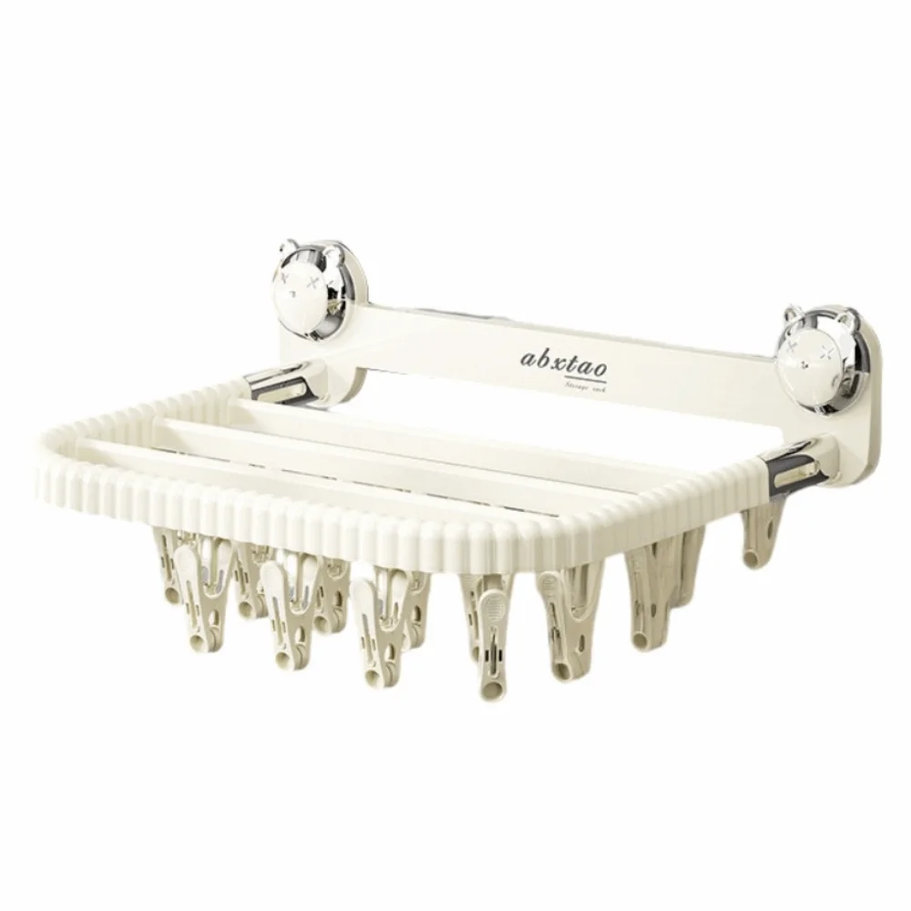 Rotating Suction Cup Drying Rack Wall-mounted 27 Clips Socks Drying Clips Space Saving Windproof Balcony Drying Hanger Gloves
Rotating Suction Cup Drying Rack Wall-mounted 27 Clips Socks Drying Clips Space Saving Windproof Balcony Drying Hanger Gloves