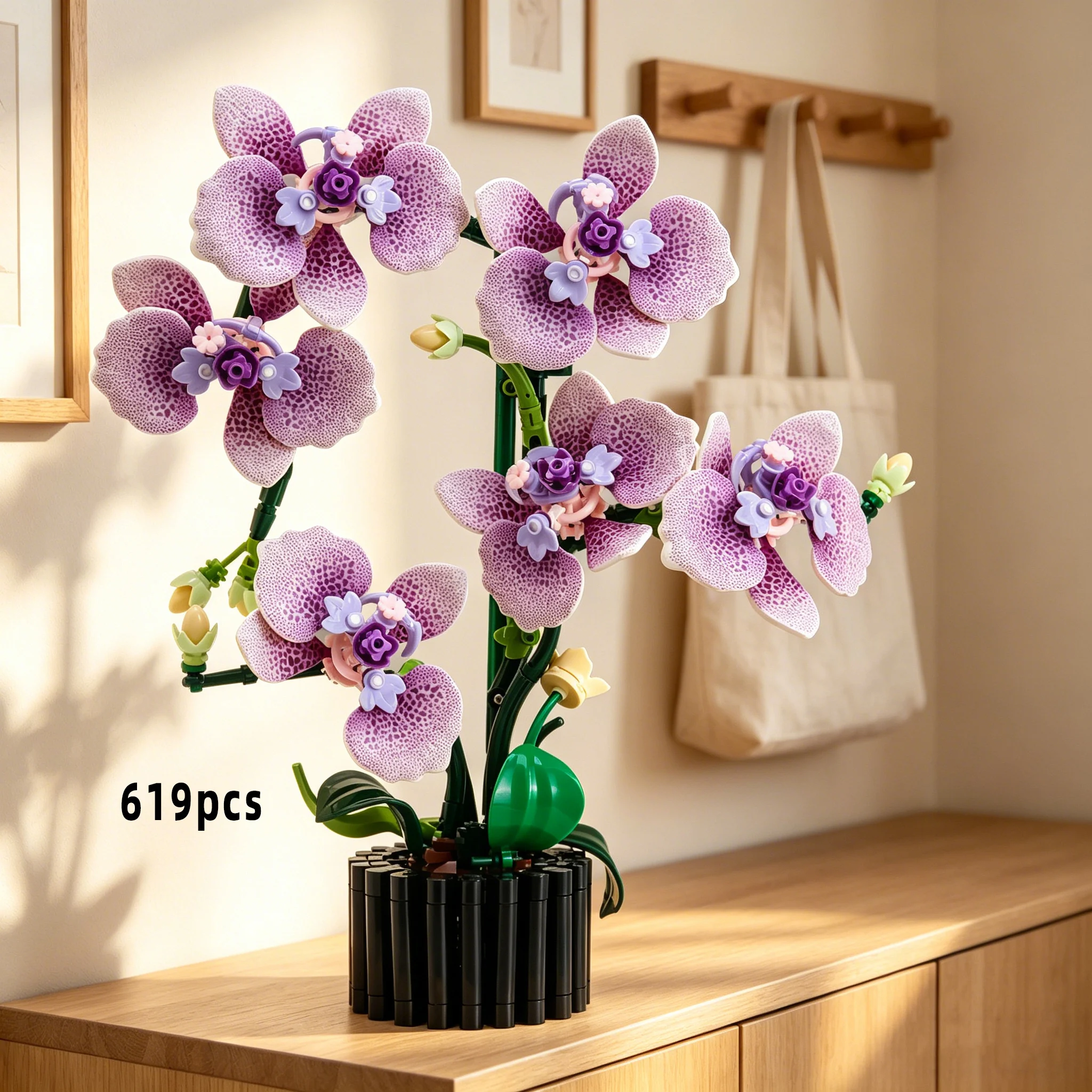 Everlasting Flower Building Blocks, 619Pcs Purple Orchid Building Block Set, DIY Orchid Building Block Set, Adult Building Block Set, Suitable for Home Decoration, Office Desk Decoration, Window Display Decoration, Valentine's Day Gift, Birthday Gift, New
Everlasting Flower Building Blocks, 619Pcs Purple Orchid Building Block Set, DIY Orchid Building Block Set, Adult Building Block Set, Suitable for Home Decoration, Office Desk Decoration, Window Display Decoration, Valentine's Day Gift, Birthday Gift, New