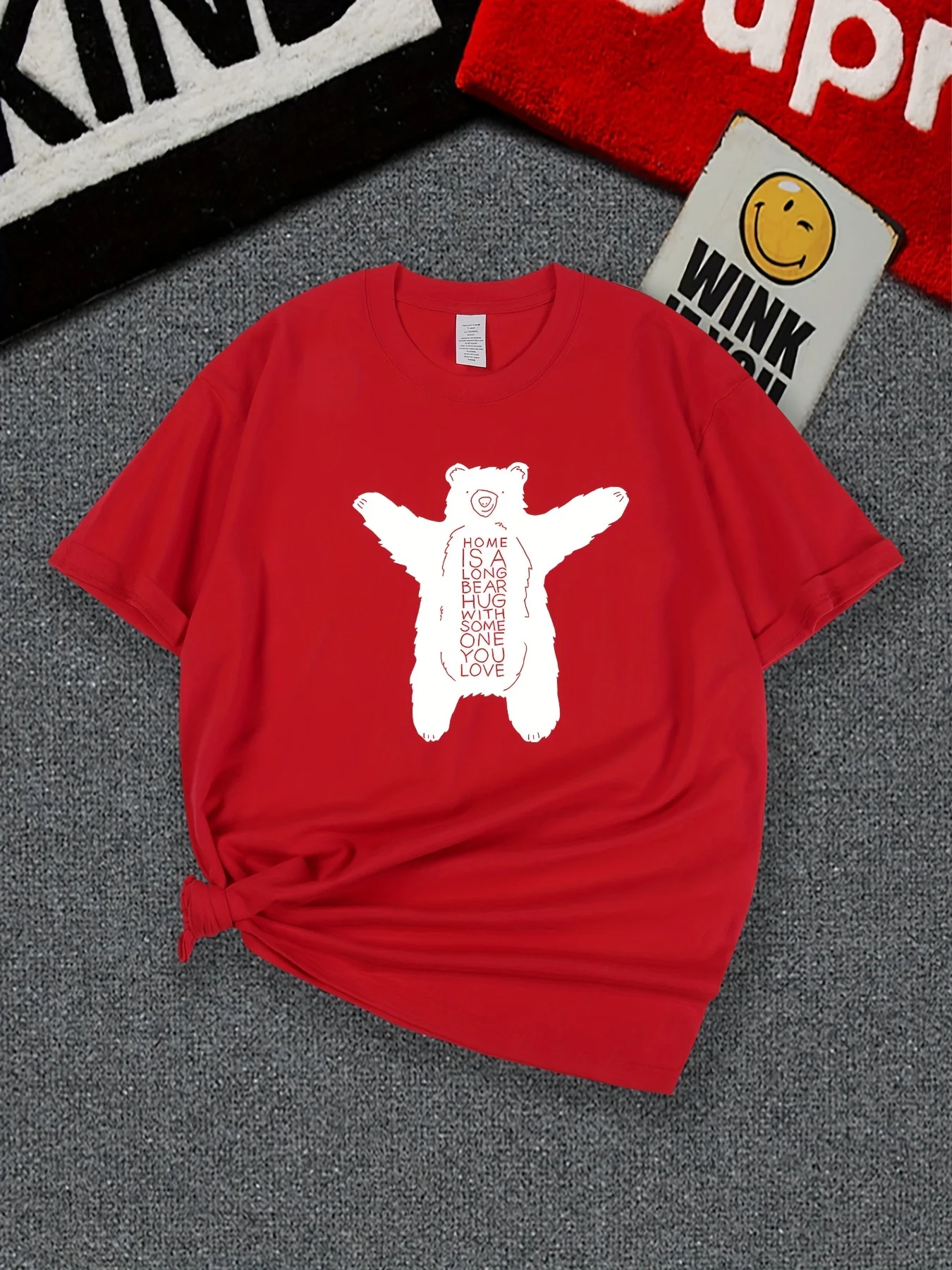 Спортивная футболка Bear Graphic, повседневные топы с коротким рукавом и круглым вырезом для тренировок и фитнеса, женская спортивная одежда
Спортивная футболка Bear Graphic, повседневные топы с коротким рукавом и круглым вырезом для тренировок и фитнеса, женская спортивная одежда