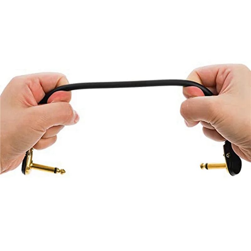 Dropship-8 Pack 12 Inch Guitar Patch Cables, Right Angle Golden Pancake Connector For Effects Pedal Board
Dropship-8 Pack 12 Inch Guitar Patch Cables, Right Angle Golden Pancake Connector For Effects Pedal Board