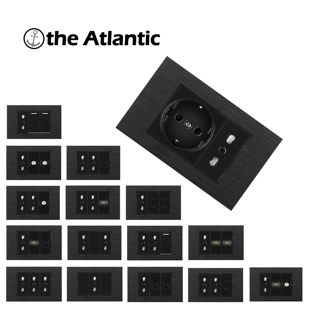 118 Type EU Socket Universal Standard Socket Switch TV Satellite RJ45 HDMI USB Wall Socket Household Socket Power Socket 250V
118 Type EU Socket Universal Standard Socket Switch TV Satellite RJ45 HDMI USB Wall Socket Household Socket Power Socket 250V