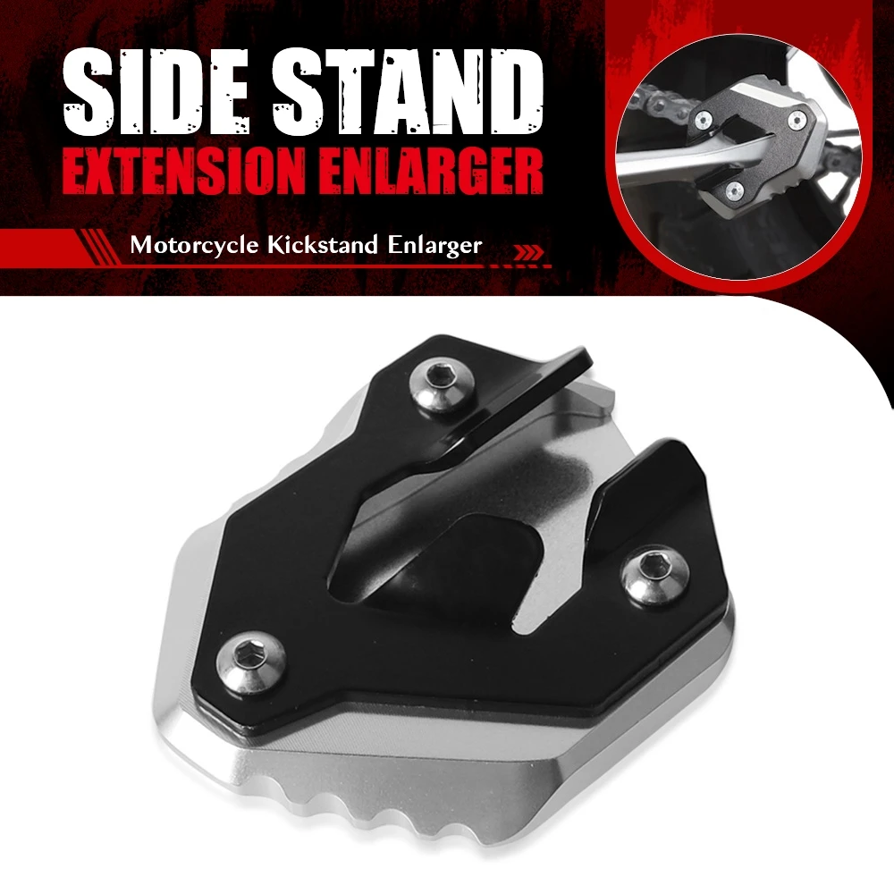 Motorcycle Accessories CNC Kickstand Extender Foot Side Stand Extension Pad Plate FOR Tiger 800 XC XRx XR XRT XCA XCX Tiger800
Motorcycle Accessories CNC Kickstand Extender Foot Side Stand Extension Pad Plate FOR Tiger 800 XC XRx XR XRT XCA XCX Tiger800