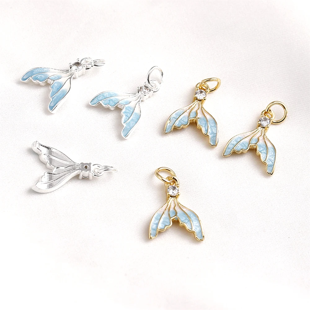 4 Pieces Brass Coated Gold Dripping Oil Fish Tail Pendant DIY Makes Fashionable Jewelry Necklace Bracelet Accessories Materials
4 Pieces Brass Coated Gold Dripping Oil Fish Tail Pendant DIY Makes Fashionable Jewelry Necklace Bracelet Accessories Materials