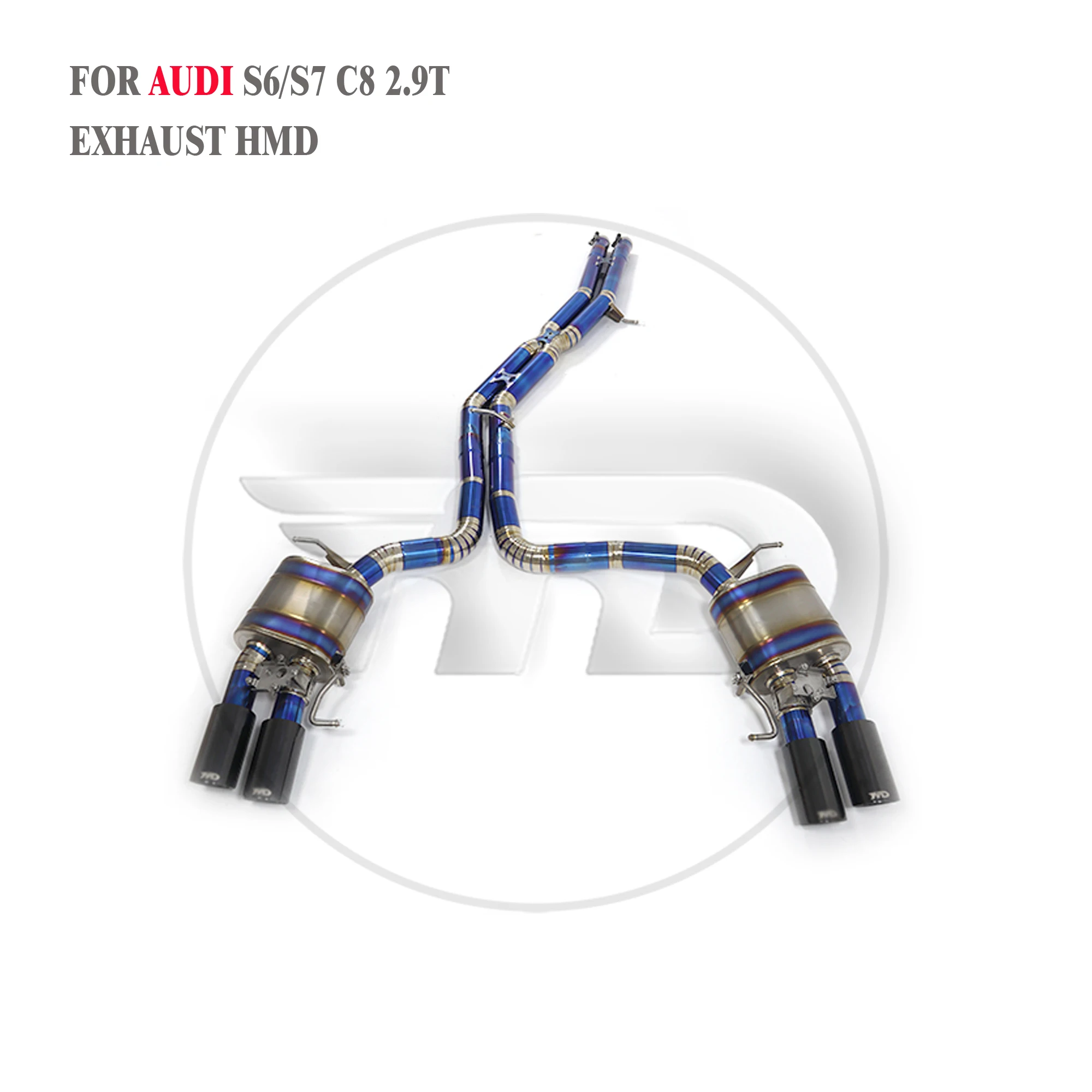 HMD Titanium Exhaust System Performance Catback for Audi S6 S7 C8 2020+ 2.9T Muffler With Valve
HMD Titanium Exhaust System Performance Catback for Audi S6 S7 C8 2020+ 2.9T Muffler With Valve