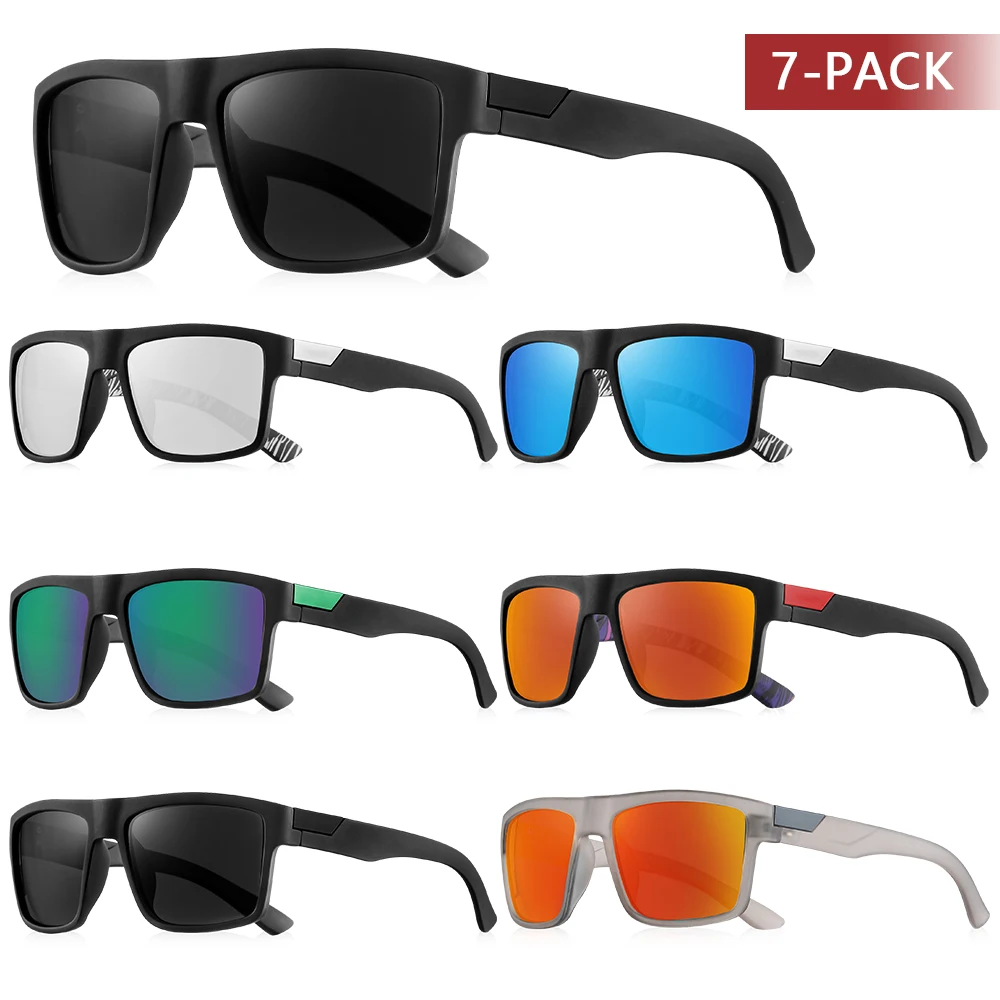 CRIXALIS 7 PCS Square Sunglasses for Men Women Classic Rcetangale Fashion Retro Sun Glasses Male Female Mirror Shades UV400
CRIXALIS 7 PCS Square Sunglasses for Men Women Classic Rcetangale Fashion Retro Sun Glasses Male Female Mirror Shades UV400