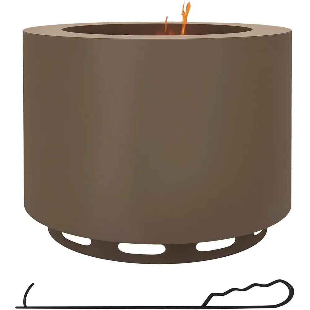 19 Portable Wood-Burning Fire Pit with Poker, Low Smoke Campfire Stove for Outdoor Patio and Picnics, Stainless Steel, Bronze
19 Portable Wood-Burning Fire Pit with Poker, Low Smoke Campfire Stove for Outdoor Patio and Picnics, Stainless Steel, Bronze