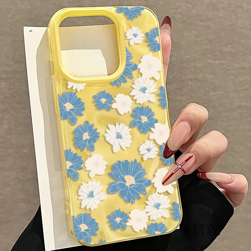 Blue And White Daisy Pattern Phone Case for IPhone 17 Cases For iPhone 16 15 14 13 12 11 Pro Max Plus 16E Wrinkled Texture Cover
Blue And White Daisy Pattern Phone Case for IPhone 17 Cases For iPhone 16 15 14 13 12 11 Pro Max Plus 16E Wrinkled Texture Cover