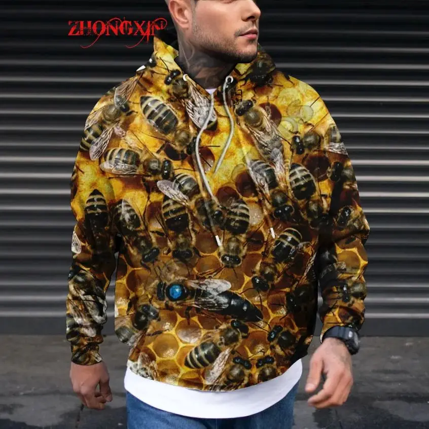 Animal Bee 3D Printed Men's Hoodie Pure Raw Honey Harajuku Fashion Hooded Sweatshirt Men's and Women's Casual Pullover Top
Animal Bee 3D Printed Men's Hoodie Pure Raw Honey Harajuku Fashion Hooded Sweatshirt Men's and Women's Casual Pullover Top