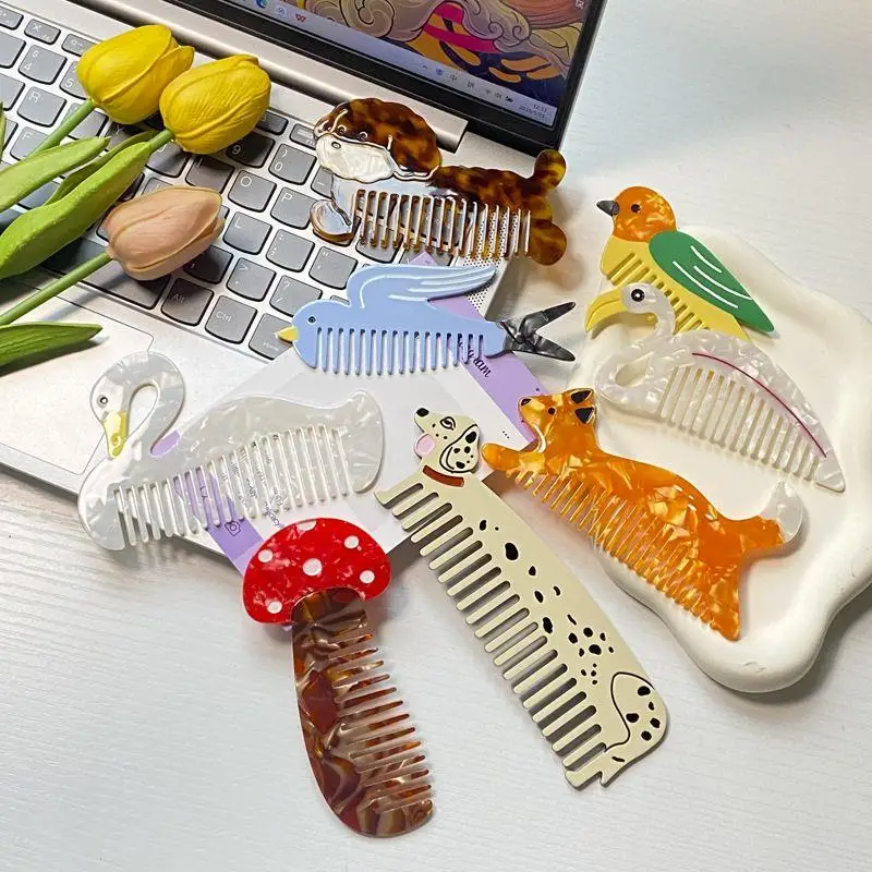 Creative Portable Hair Comb New Model Dog Flower Fi Comb Eup Fun Comb Vegetable Acetate Hairdring Comb Original Design
Creative Portable Hair Comb New Model Dog Flower Fi Comb Eup Fun Comb Vegetable Acetate Hairdring Comb Original Design