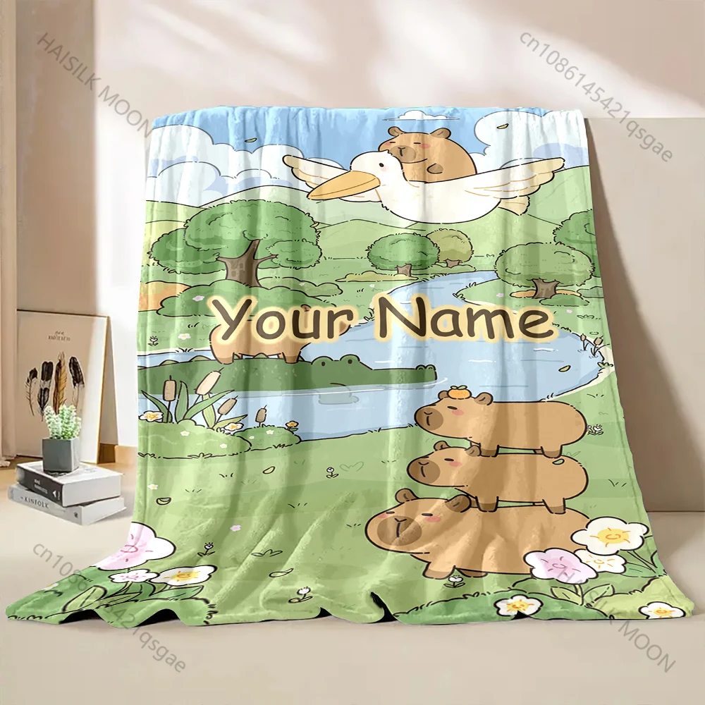 Personalized Customized Name Blanket Capybara Print Warm and Comfortable Sofa Bed Blanket for Adults and Children Luxury Gift
Personalized Customized Name Blanket Capybara Print Warm and Comfortable Sofa Bed Blanket for Adults and Children Luxury Gift
