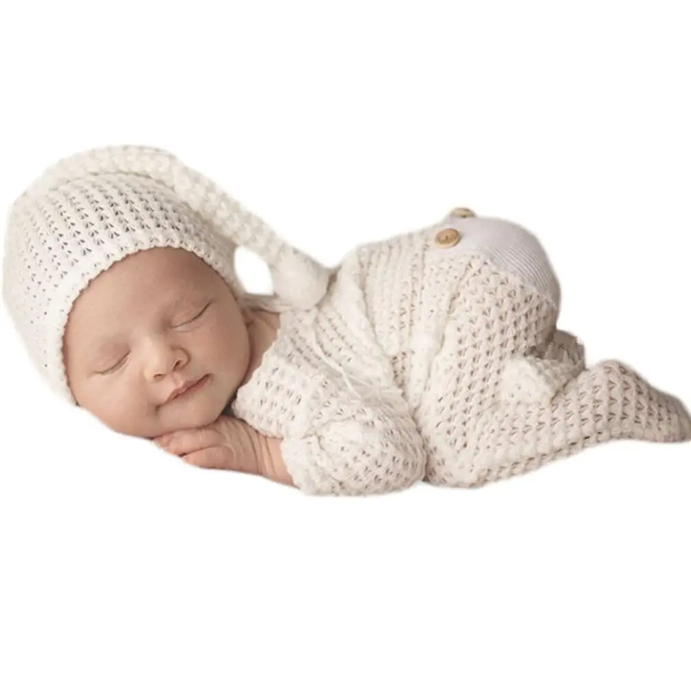 Newborn Baby Photo Shoot Props Girl Boy Crochet Knit Hat Costume Stripe Hat Pants Overalls Photography Props
Newborn Baby Photo Shoot Props Girl Boy Crochet Knit Hat Costume Stripe Hat Pants Overalls Photography Props
