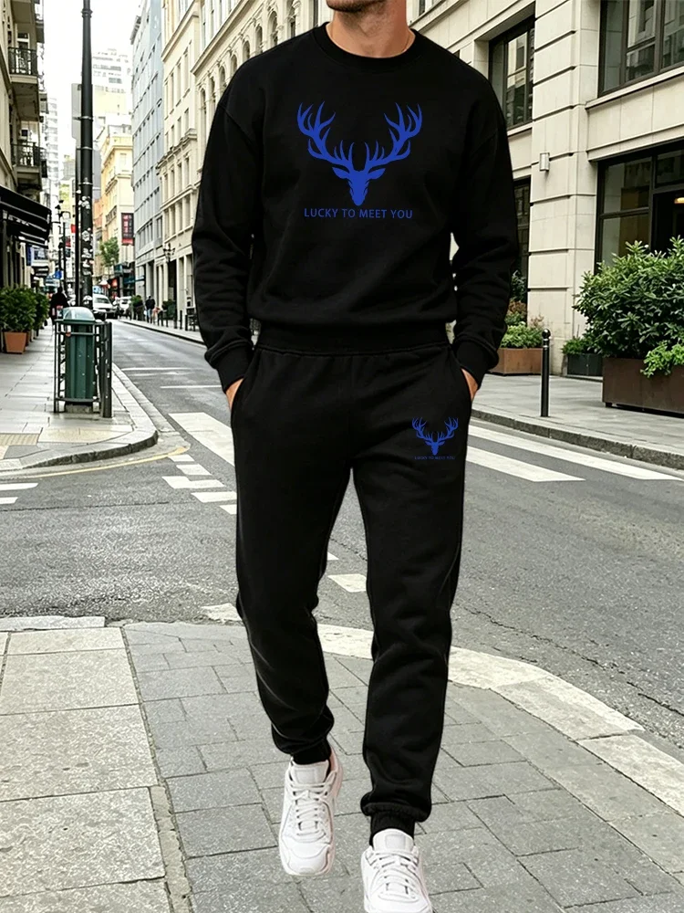 2026 Fashion Men's Set Long Sleeve Pullover and Jogger Pants Autumn Daily Casual Sports O-neck Sweatshirts Outfits Home Outdoor
2026 Fashion Men's Set Long Sleeve Pullover and Jogger Pants Autumn Daily Casual Sports O-neck Sweatshirts Outfits Home Outdoor