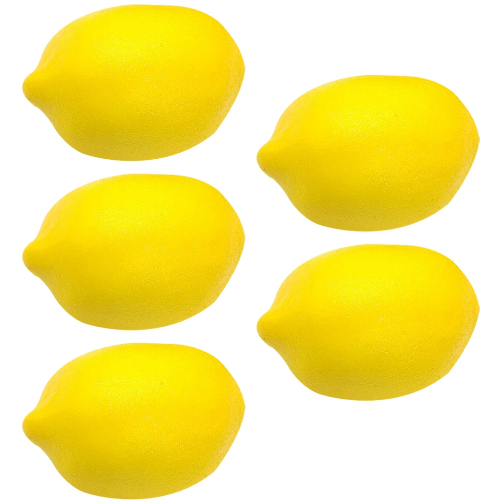 5pcs Simulation Lemon Decor Realistic Artificial Fruit Model Decorative Foam Yellow Lemons Home Kitchen Party Table Display
5pcs Simulation Lemon Decor Realistic Artificial Fruit Model Decorative Foam Yellow Lemons Home Kitchen Party Table Display