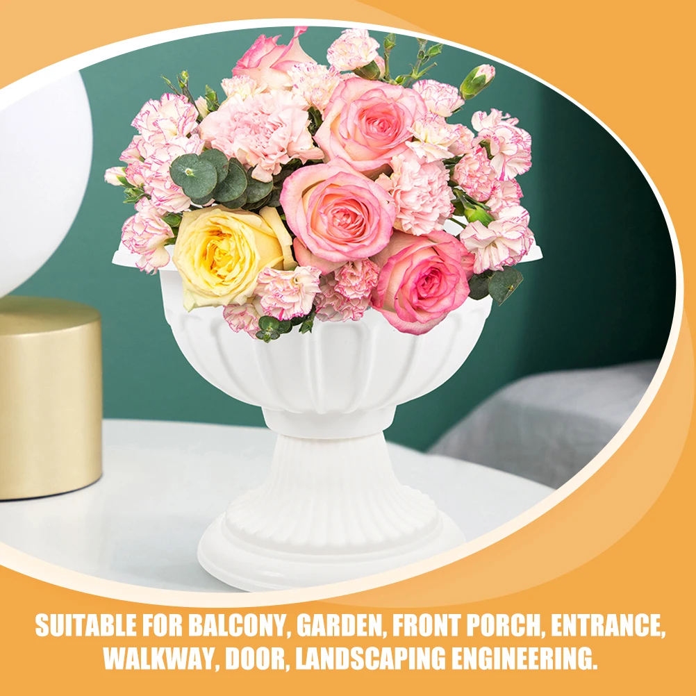 European Style Flower Pot Urn Planter Delicate Plastic Wedding for Balcony Garden Indoor Outdoor Plant Container
European Style Flower Pot Urn Planter Delicate Plastic Wedding for Balcony Garden Indoor Outdoor Plant Container