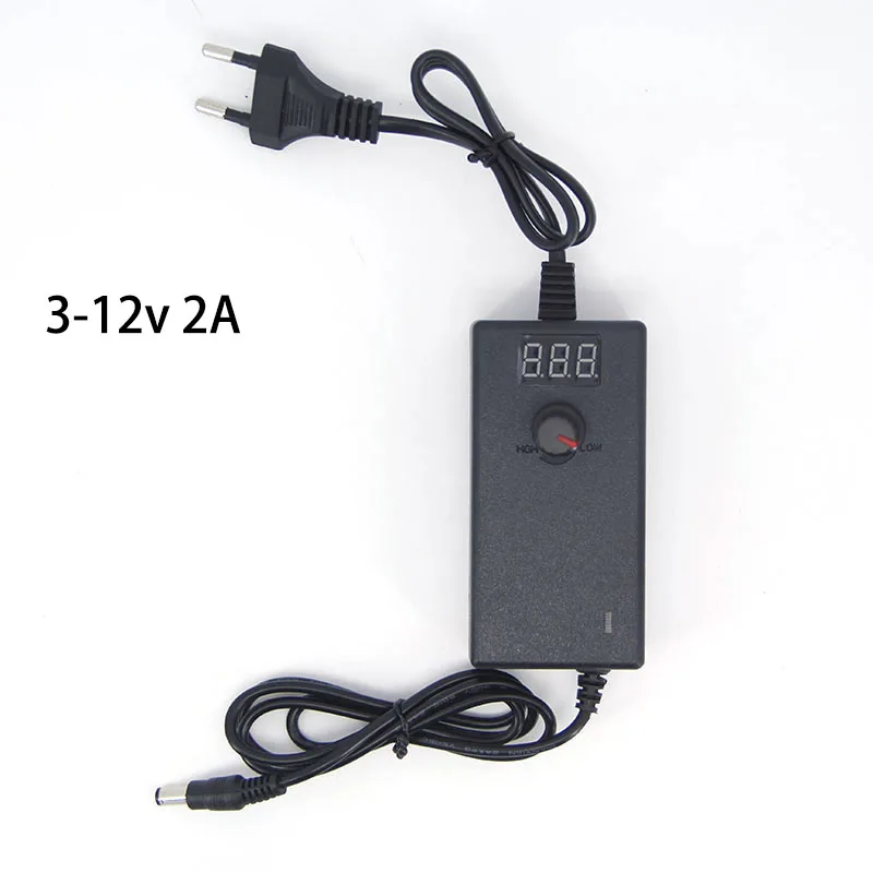 Universal Adjustable AC To DC Power Supply Adapter 3V-12V 2a 3V 5V 6V 9V 12V 1A 2A Power 220V To 12 V Volt display screen k
Universal Adjustable AC To DC Power Supply Adapter 3V-12V 2a 3V 5V 6V 9V 12V 1A 2A Power 220V To 12 V Volt display screen k