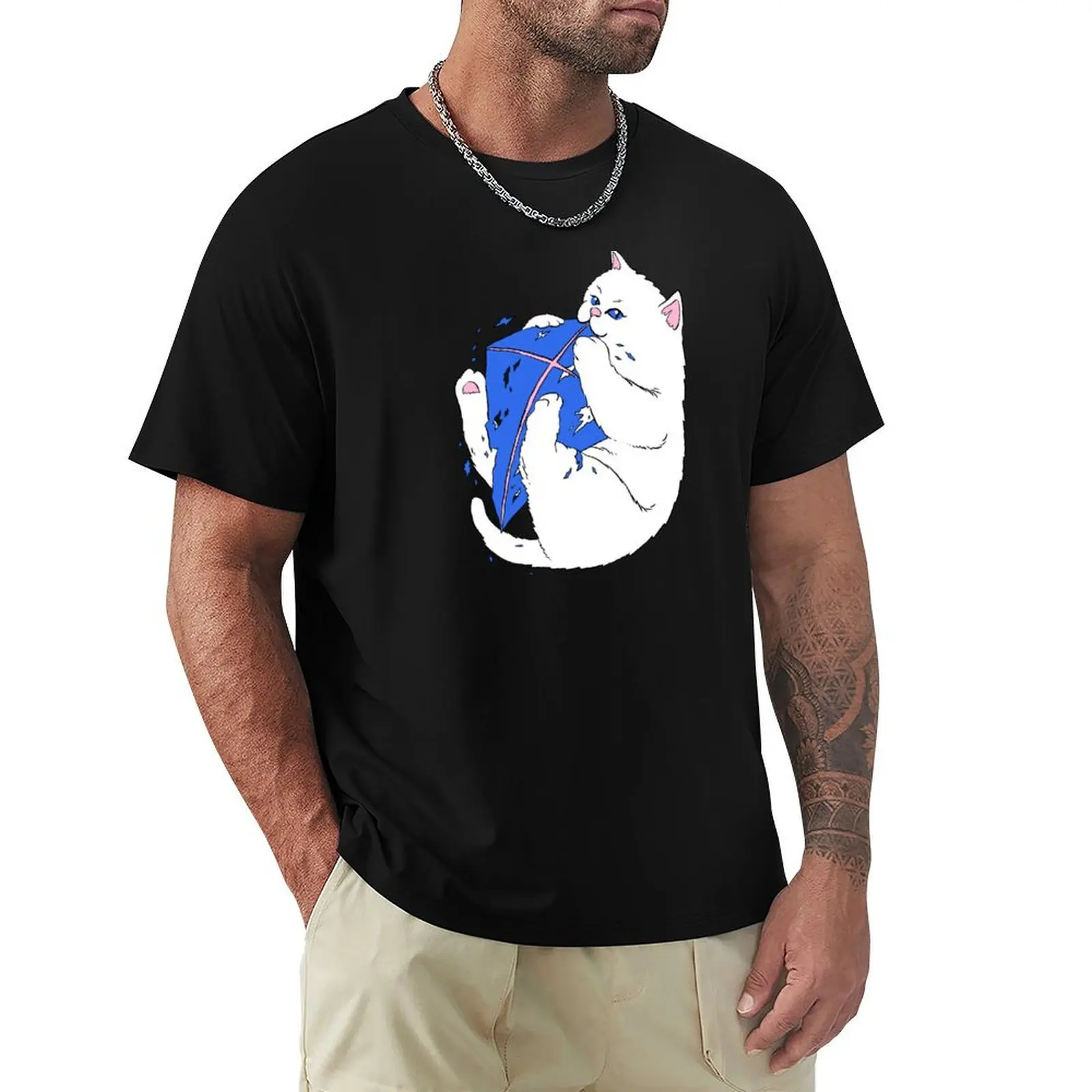Cat & Kite (White Cat & Blue Kite) T-Shirt vintage graphic tee blue archive gifts for boyfriend t shirts for men
Cat & Kite (White Cat & Blue Kite) T-Shirt vintage graphic tee blue archive gifts for boyfriend t shirts for men