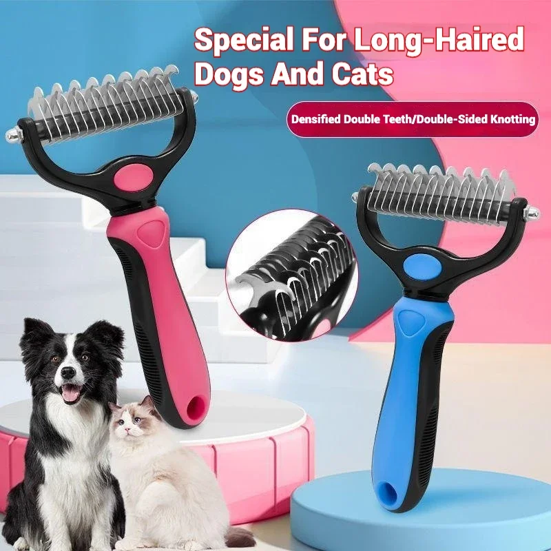 Stainless Steel Double Sided Knotting Rake Comb For Dogs And Cats Safe And Comfortable Grooming Detangling Shedding
Stainless Steel Double Sided Knotting Rake Comb For Dogs And Cats Safe And Comfortable Grooming Detangling Shedding