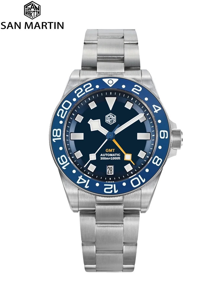 San Martin SN0121TC Титановые часы 39 мм NH34 GMT Автоматический механизм с сапфировым стеклом 24 щелчка BGW9 Светящиеся водонепроницаемые часы 30 бар
San Martin SN0121TC Титановые часы 39 мм NH34 GMT Автоматический механизм с сапфировым стеклом 24 щелчка BGW9 Светящиеся водонепроницаемые часы 30 бар