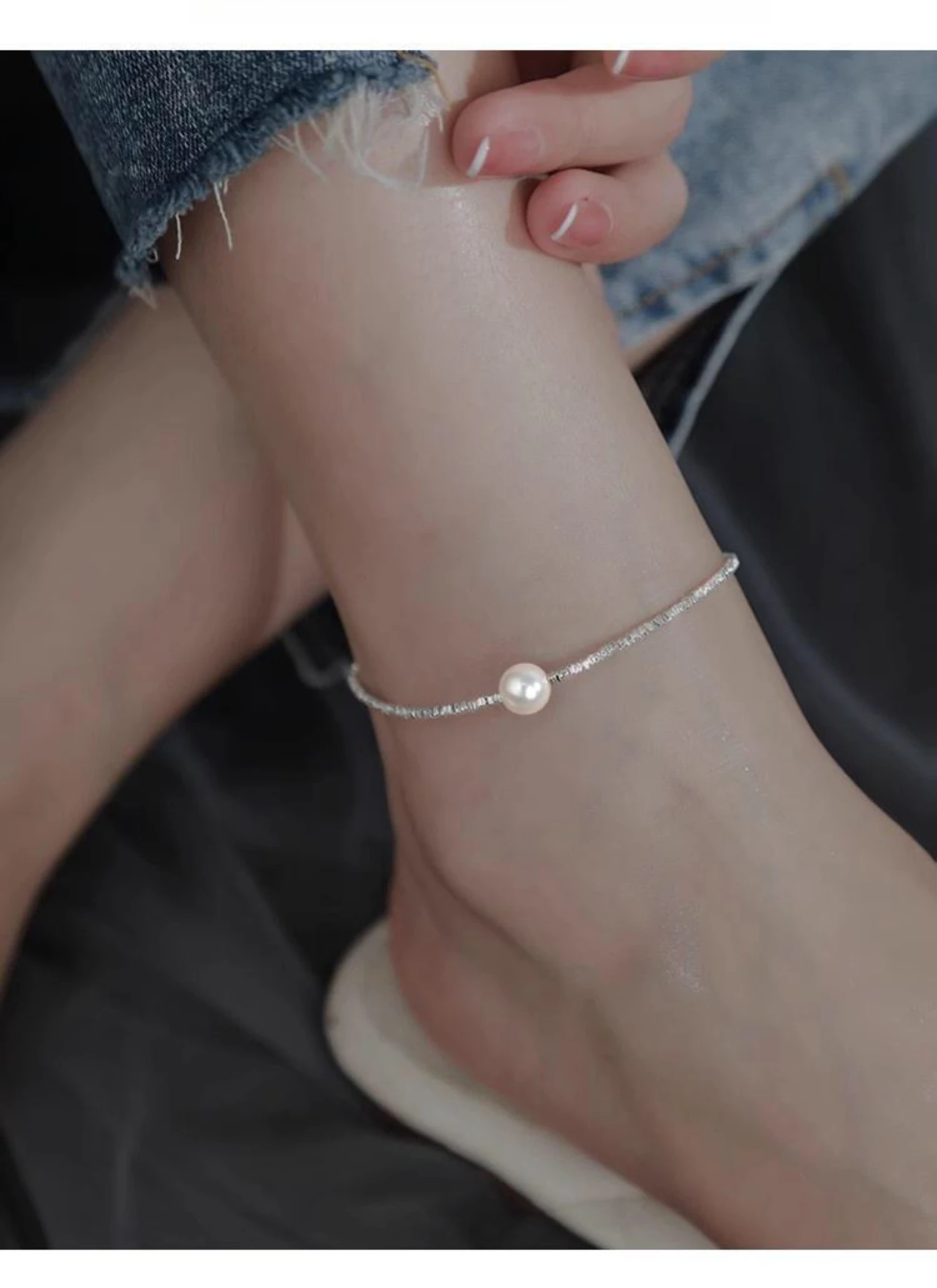 26.5cm online celebrity forest-themed luxurious pearl ankle bracelet for women, trendy, luxurious, niche, unique, high-end
26.5cm online celebrity forest-themed luxurious pearl ankle bracelet for women, trendy, luxurious, niche, unique, high-end