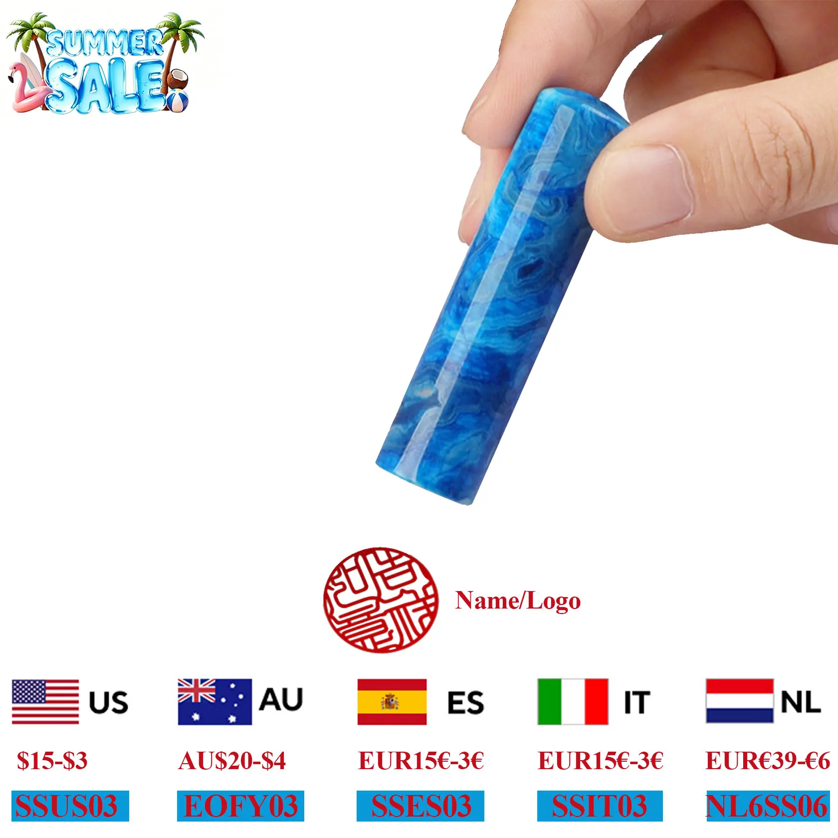 Natural Jade Stone Chinese Name Stamp Student Teacher Blue Round Seal Private Signature Chop Calligraphy Painting Custom Sealing
Natural Jade Stone Chinese Name Stamp Student Teacher Blue Round Seal Private Signature Chop Calligraphy Painting Custom Sealing