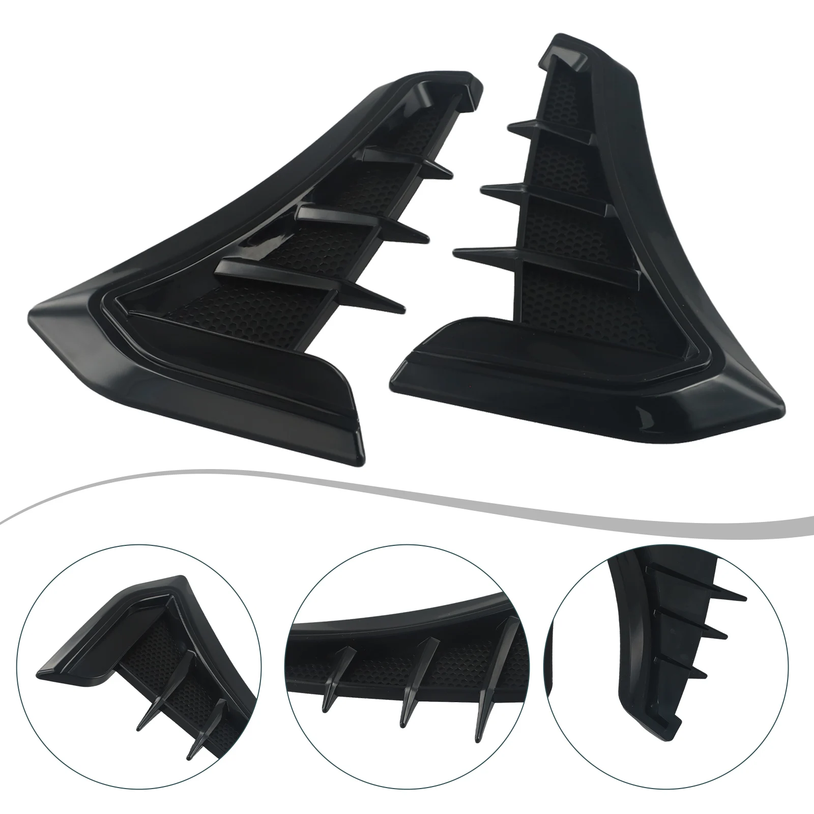 Carbon Fiber Vent Cover Fender Grille Sticker ABS Plastic Material Brand New Condition Black Carbon Fiber For Car Decoration
Carbon Fiber Vent Cover Fender Grille Sticker ABS Plastic Material Brand New Condition Black Carbon Fiber For Car Decoration