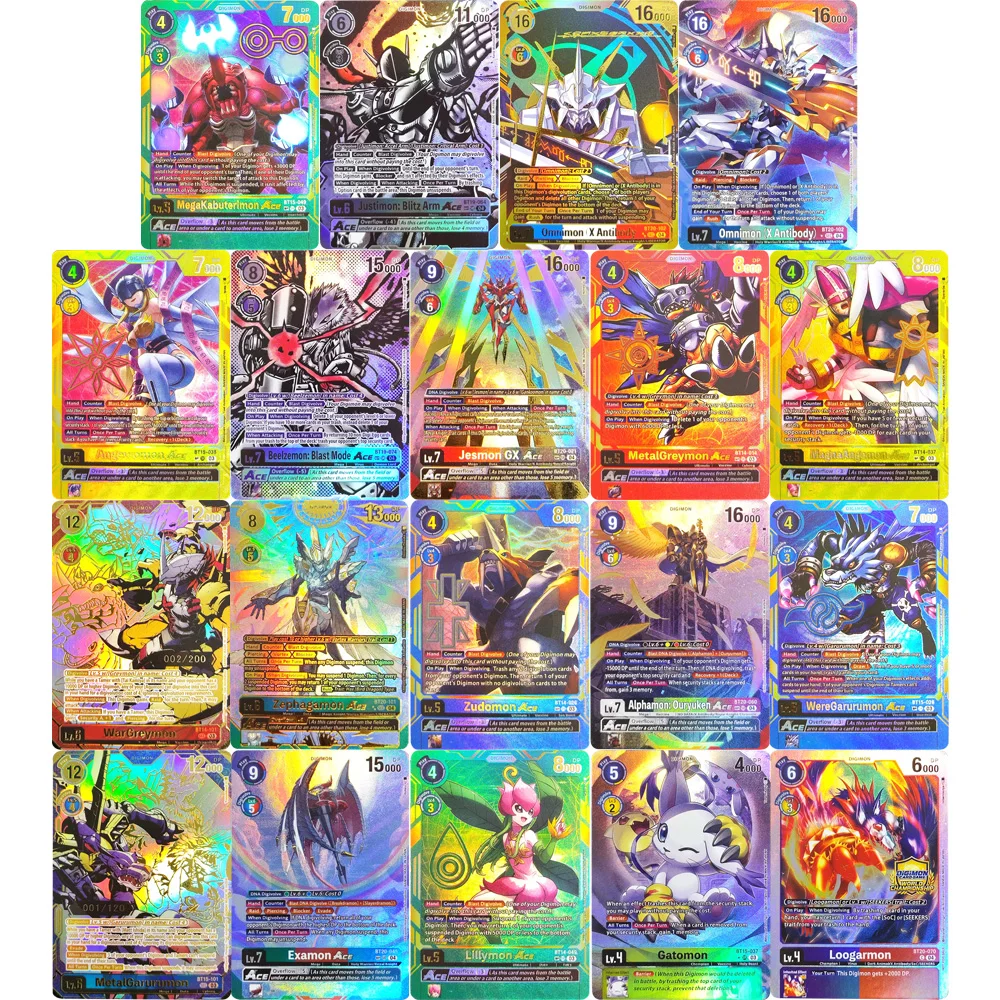 Коллекционные карты Digimon DIY: Examon, Loogarmon, Omnimon, Beelzemon: Blast Mode, Justimon, Blitz Arm, ACE, SP, SR — игровые коллекционные карты
Коллекционные карты Digimon DIY: Examon, Loogarmon, Omnimon, Beelzemon: Blast Mode, Justimon, Blitz Arm, ACE, SP, SR — игровые коллекционные карты