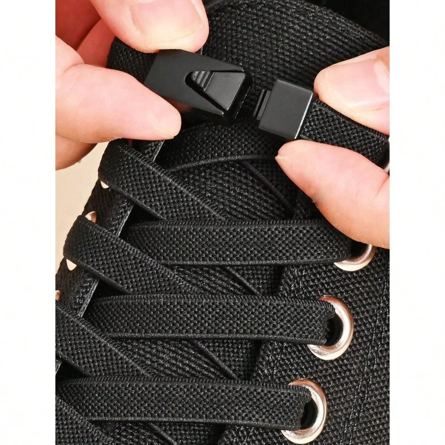 1pair Elastic No-Tie Shoe Laces With Switch Button, Black, Fits For Sneakers, Sports Shoes, Casual Shoes,White Shoes,Basketball Shoes, Trainers Running Shoes Summer, Shoes Accessories
1pair Elastic No-Tie Shoe Laces With Switch Button, Black, Fits For Sneakers, Sports Shoes, Casual Shoes,White Shoes,Basketball Shoes, Trainers Running Shoes Summer, Shoes Accessories