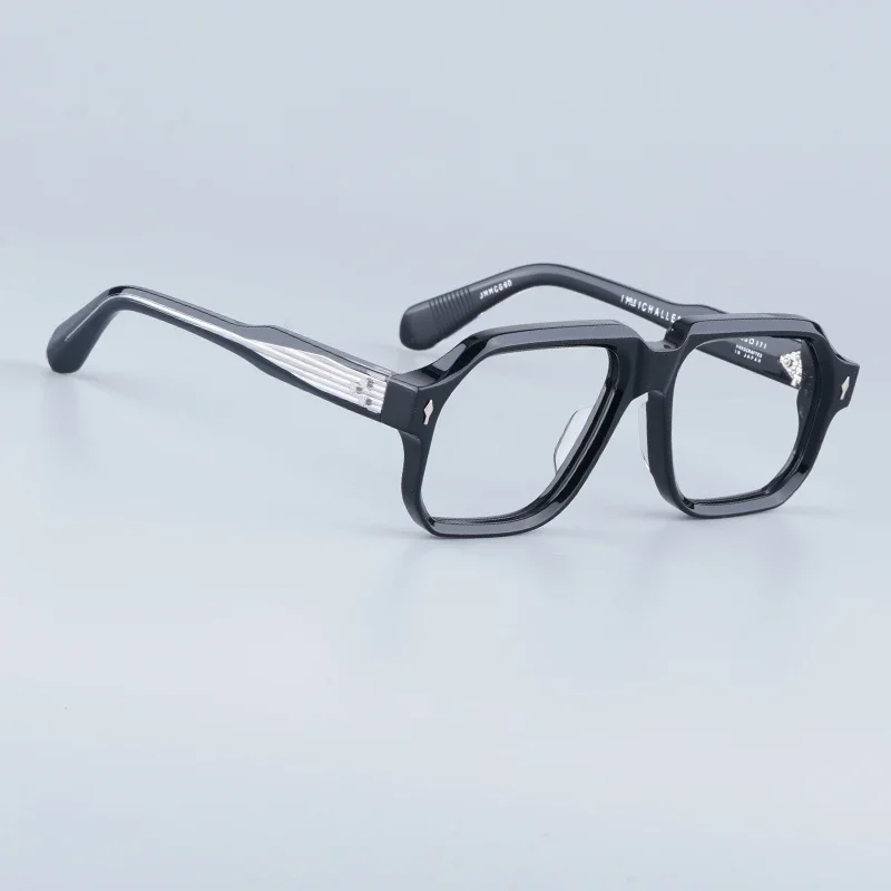 JMM Challengeri Geometry Eyeglasses Frames Acetate Black Top-end Original Quality Men Fashion Handmade Glasses with Case
JMM Challengeri Geometry Eyeglasses Frames Acetate Black Top-end Original Quality Men Fashion Handmade Glasses with Case