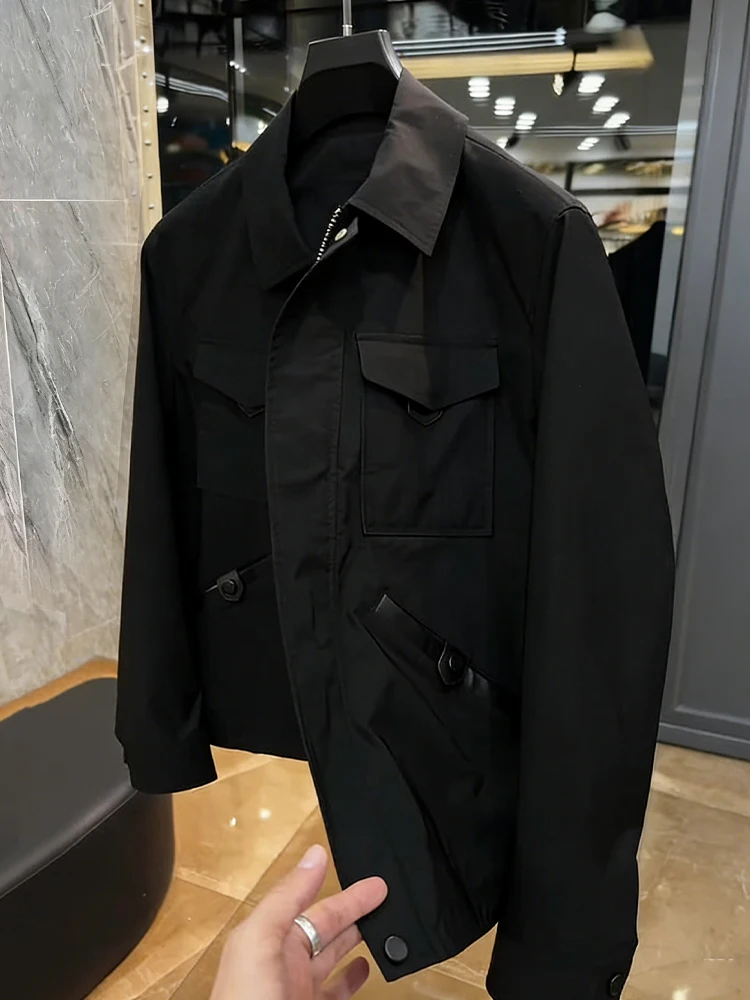 Slim Fit Black Jacket Men's Business Casual Collar Shirt Versatile Handsome Spring 2026 New Arrival Windproof Long Sleeve
Slim Fit Black Jacket Men's Business Casual Collar Shirt Versatile Handsome Spring 2026 New Arrival Windproof Long Sleeve