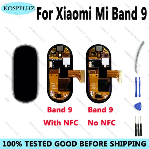 For Xiaomi Mi Band 9 Band9 NFC Smart Bracelet LCD Display Touch Screen Digitizer Assembly
