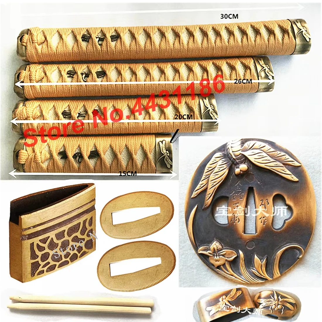 Real Ray Skin Tsuka Handle Katana/Wakizashi/Tanto Набор японских мечей Фитинги Латунная стрекоза Tsuba Menuki Fuchi Kashira Habaki
Real Ray Skin Tsuka Handle Katana/Wakizashi/Tanto Набор японских мечей Фитинги Латунная стрекоза Tsuba Menuki Fuchi Kashira Habaki