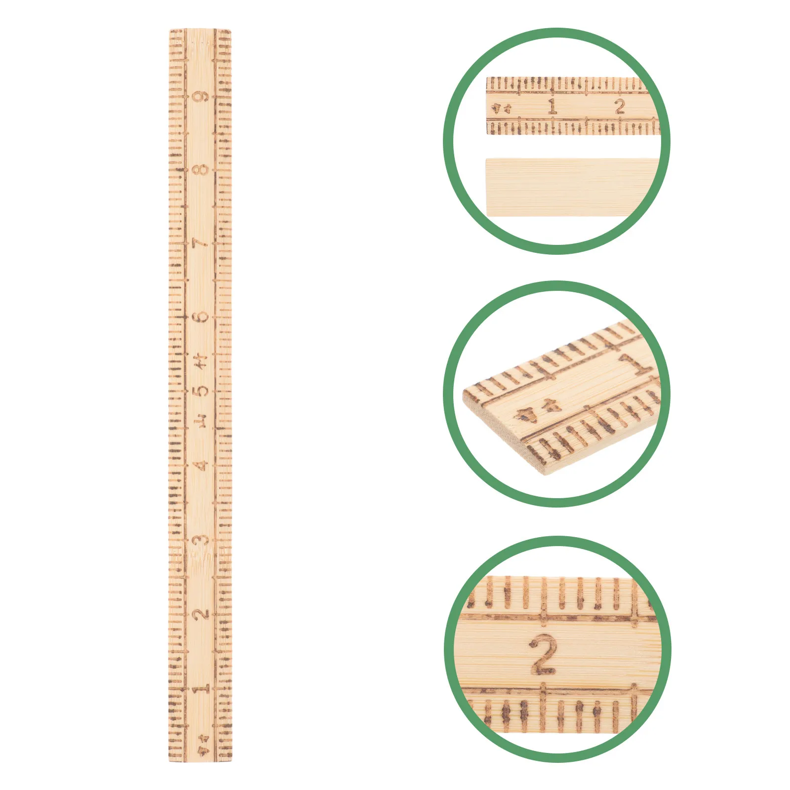 10Pcs Bamboo Measuring Straight Rulers Wear-Resistant Multi-Purpose Tools for Sewing Drawing Engineering Office Compact Portable
10Pcs Bamboo Measuring Straight Rulers Wear-Resistant Multi-Purpose Tools for Sewing Drawing Engineering Office Compact Portable