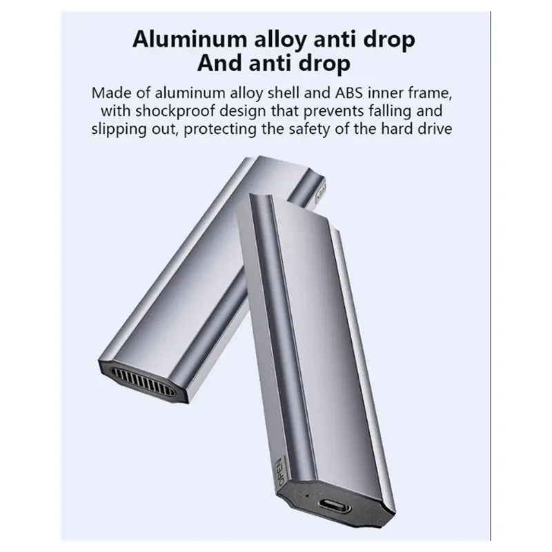 【HOME TOOL】 Корпус привода NGFF Внешний корпус SSD Type-C 3.1 Корпус твердотельного накопителя для расширения накопителей
【HOME TOOL】 Корпус привода NGFF Внешний корпус SSD Type-C 3.1 Корпус твердотельного накопителя для расширения накопителей