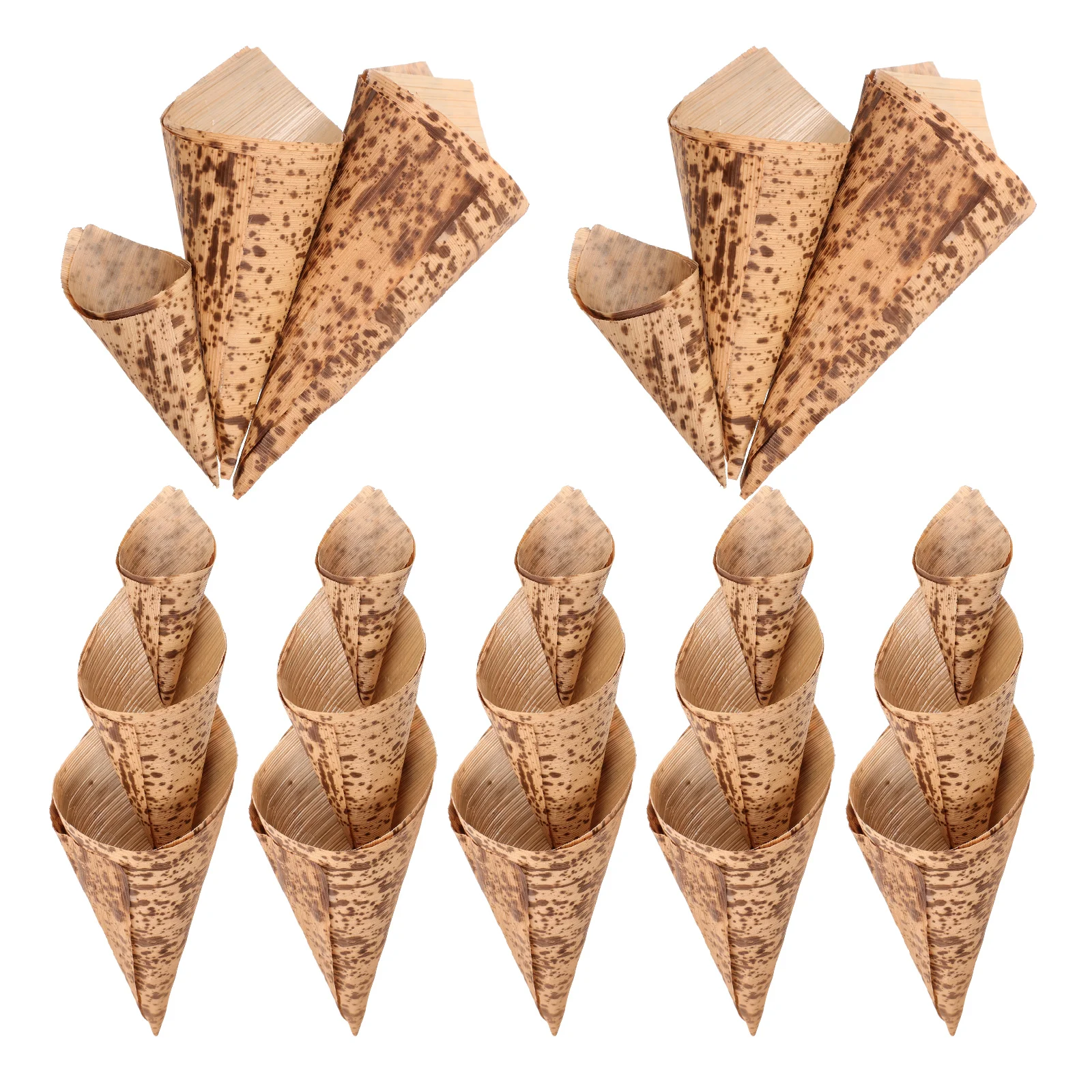 30pcs Ice Cream Cone Packaging Containers Bamboo Food Serving Cones Salad Bowls Various Sizes Disposable
30pcs Ice Cream Cone Packaging Containers Bamboo Food Serving Cones Salad Bowls Various Sizes Disposable
