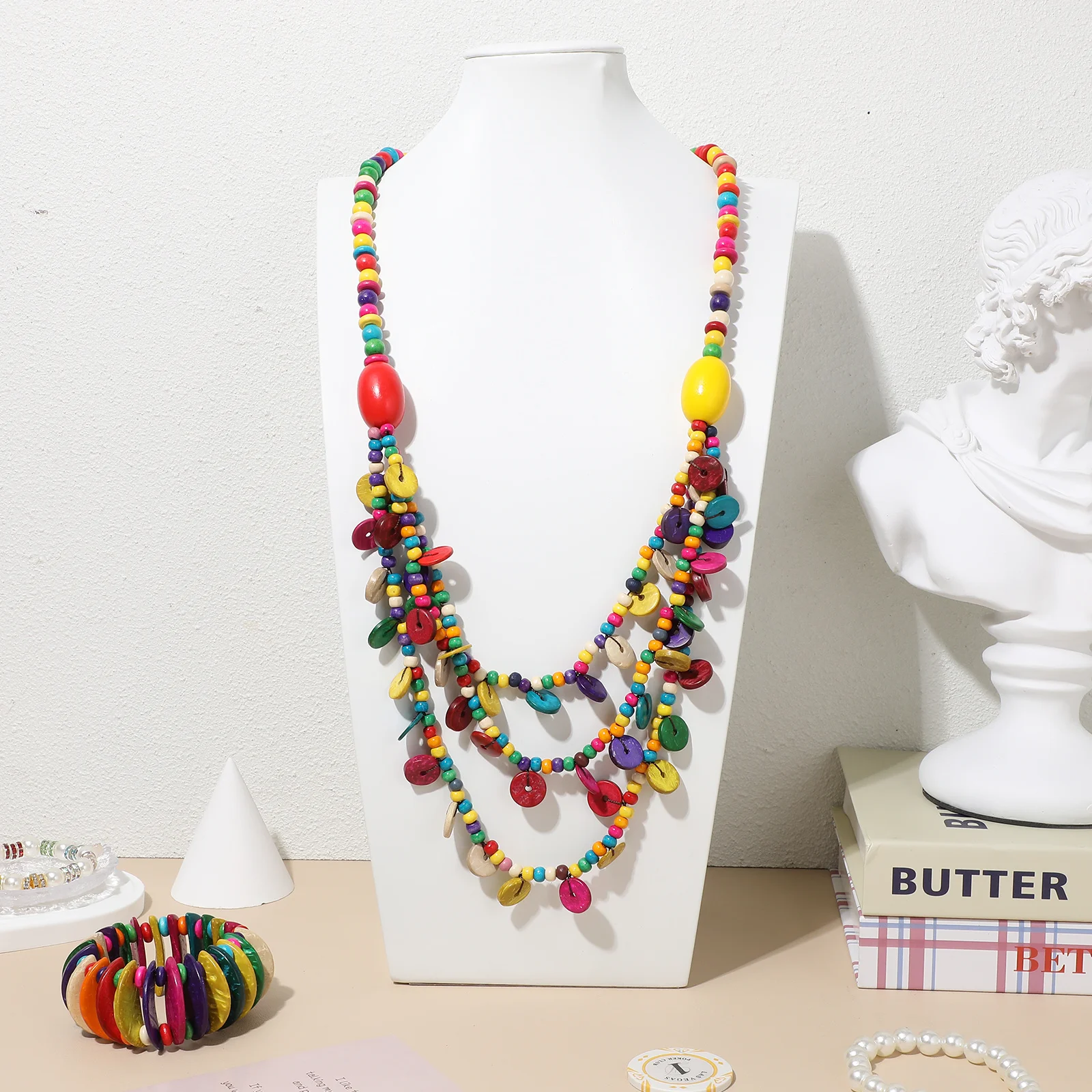 1Set Bohemian Jewelry Set Necklaces Layered Coconut Shell Beaded Bracelet Summer Jewelry Boho Necklaces Boho Necklace Set
1Set Bohemian Jewelry Set Necklaces Layered Coconut Shell Beaded Bracelet Summer Jewelry Boho Necklaces Boho Necklace Set