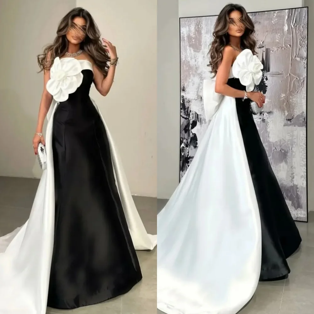 Customized High Quality Charmeuse Flower Pleat Trumpet Strapless Long Dresses Bespoke Occasion Casual Modern Style
Customized High Quality Charmeuse Flower Pleat Trumpet Strapless Long Dresses Bespoke Occasion Casual Modern Style