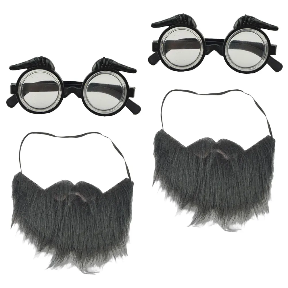 2 Sets Black Beard Glasses Costume Props for Party Accessories Reusable Long Lasting Mustache nament Eyeglasses Decorative
2 Sets Black Beard Glasses Costume Props for Party Accessories Reusable Long Lasting Mustache nament Eyeglasses Decorative