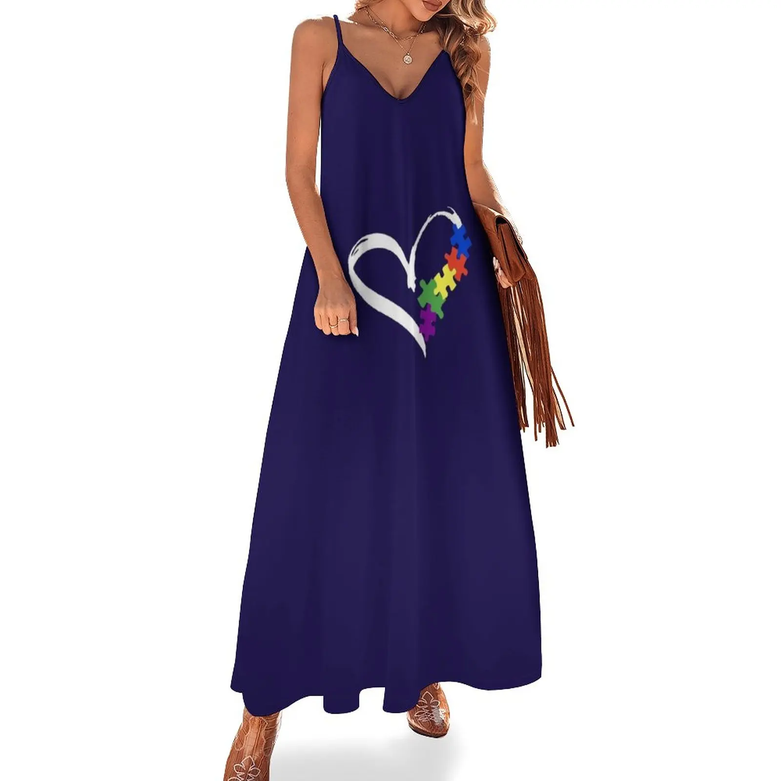 New Autism Tshirt Awareness Support ASD Love Puzzle Ribbon Sleeveless Dress Bride dresses Elegant gown
New Autism Tshirt Awareness Support ASD Love Puzzle Ribbon Sleeveless Dress Bride dresses Elegant gown
