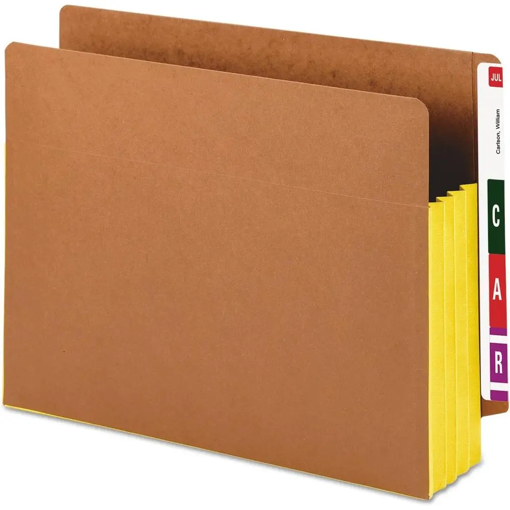 Extra Wide Letter Size Expansion File, 3-1/2, Reinforced Straight Cut, Red Rope & Yellow Gusset, 10 Pack
Extra Wide Letter Size Expansion File, 3-1/2, Reinforced Straight Cut, Red Rope & Yellow Gusset, 10 Pack
