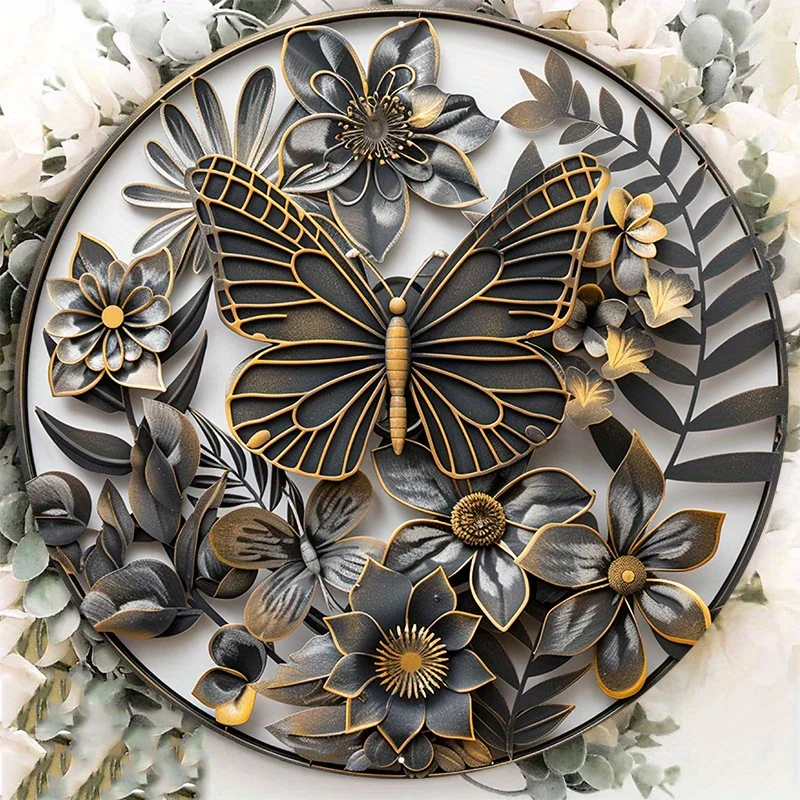 Round Aluminum Metal Sign, Unique Butterfly Pattern, Wall Art Decoration, Versatile for Home and Office, Room Decor, 8x8In, 1Pc
Round Aluminum Metal Sign, Unique Butterfly Pattern, Wall Art Decoration, Versatile for Home and Office, Room Decor, 8x8In, 1Pc