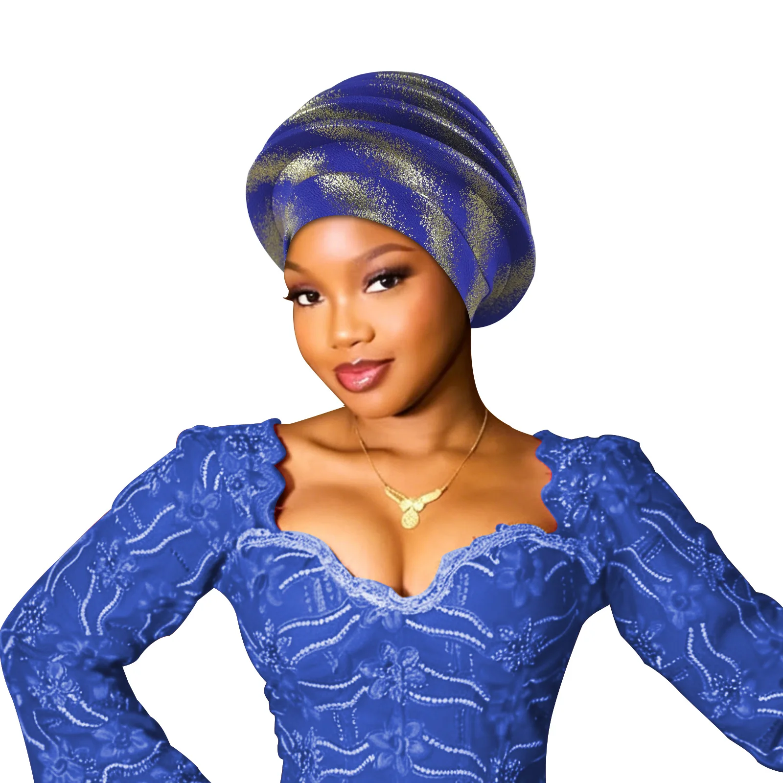 Fashion Glitters Pleated Women's Turban Cap Elegant African Auto Gele Headtie Female Head Wraps Nigeria Party Headpiece Turbante
Fashion Glitters Pleated Women's Turban Cap Elegant African Auto Gele Headtie Female Head Wraps Nigeria Party Headpiece Turbante