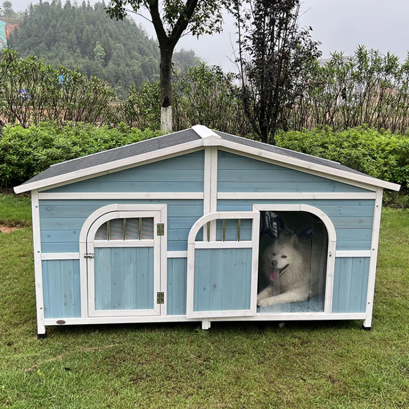 Kennel Outdoor Rainproof Wooden Dog Villa Kennel Large Space Outdoor Double Door
Kennel Outdoor Rainproof Wooden Dog Villa Kennel Large Space Outdoor Double Door