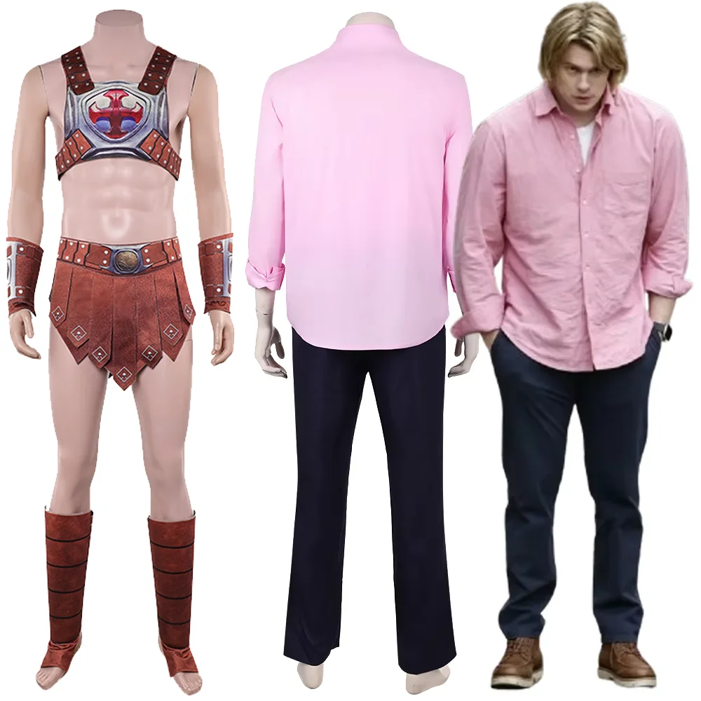 Universe Masters He-Man Prince Adam Cosplay Costume Pink Button Down Shirt Dark Navy Pants Halloween Carnival Disguise Outfit
Universe Masters He-Man Prince Adam Cosplay Costume Pink Button Down Shirt Dark Navy Pants Halloween Carnival Disguise Outfit