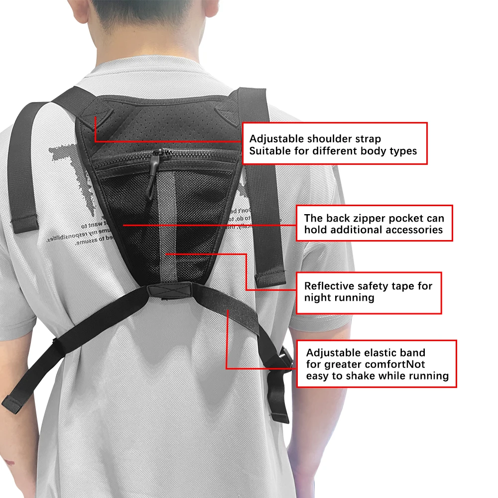 Running Vest Bag Lightweight Front Motorcycle Chest Bag Chest Pack Outdoor Cycling Traveling Bag Wear Resistant 
Running Vest Bag Lightweight Front Motorcycle Chest Bag Chest Pack Outdoor Cycling Traveling Bag Wear Resistant