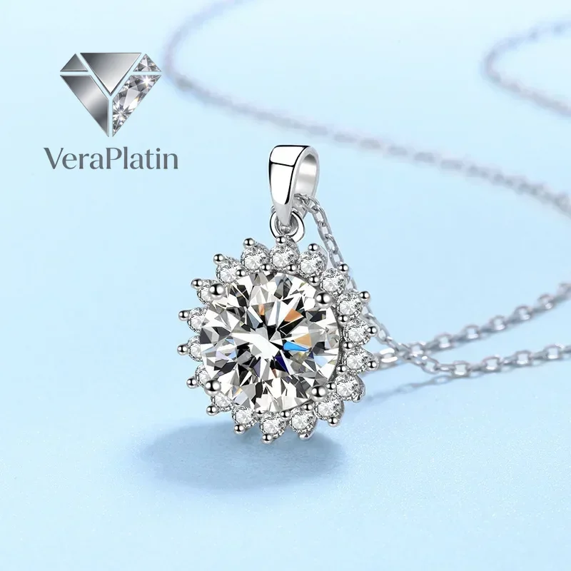 VeraPlatin Girl Birthday Gift 18K White Gold Necklaces Women Wedding 0.5/1/2/5CT Moissanite Diamond PT950 Platinum Valentine's D
VeraPlatin Girl Birthday Gift 18K White Gold Necklaces Women Wedding 0.5/1/2/5CT Moissanite Diamond PT950 Platinum Valentine's D