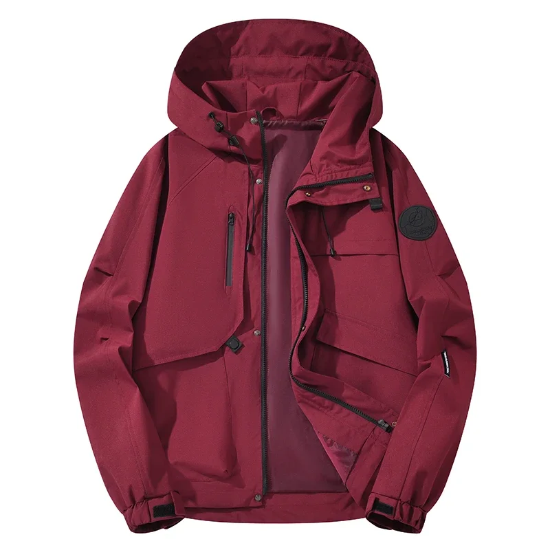 2026Spring Autumn Hooded Windbreaker Jacket Men Red Black Khaki Multi-Pockets Outerwear Zipper Coat Man Plus Size Casual Jackets
2026Spring Autumn Hooded Windbreaker Jacket Men Red Black Khaki Multi-Pockets Outerwear Zipper Coat Man Plus Size Casual Jackets