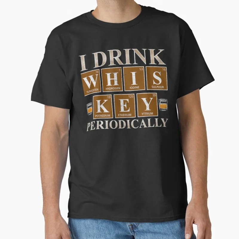 Whiskey Lover Periodic Table Science Humor Gift Funny whisky lover design T-shirt for men large size Adult Tops S-6xl
Whiskey Lover Periodic Table Science Humor Gift Funny whisky lover design T-shirt for men large size Adult Tops S-6xl