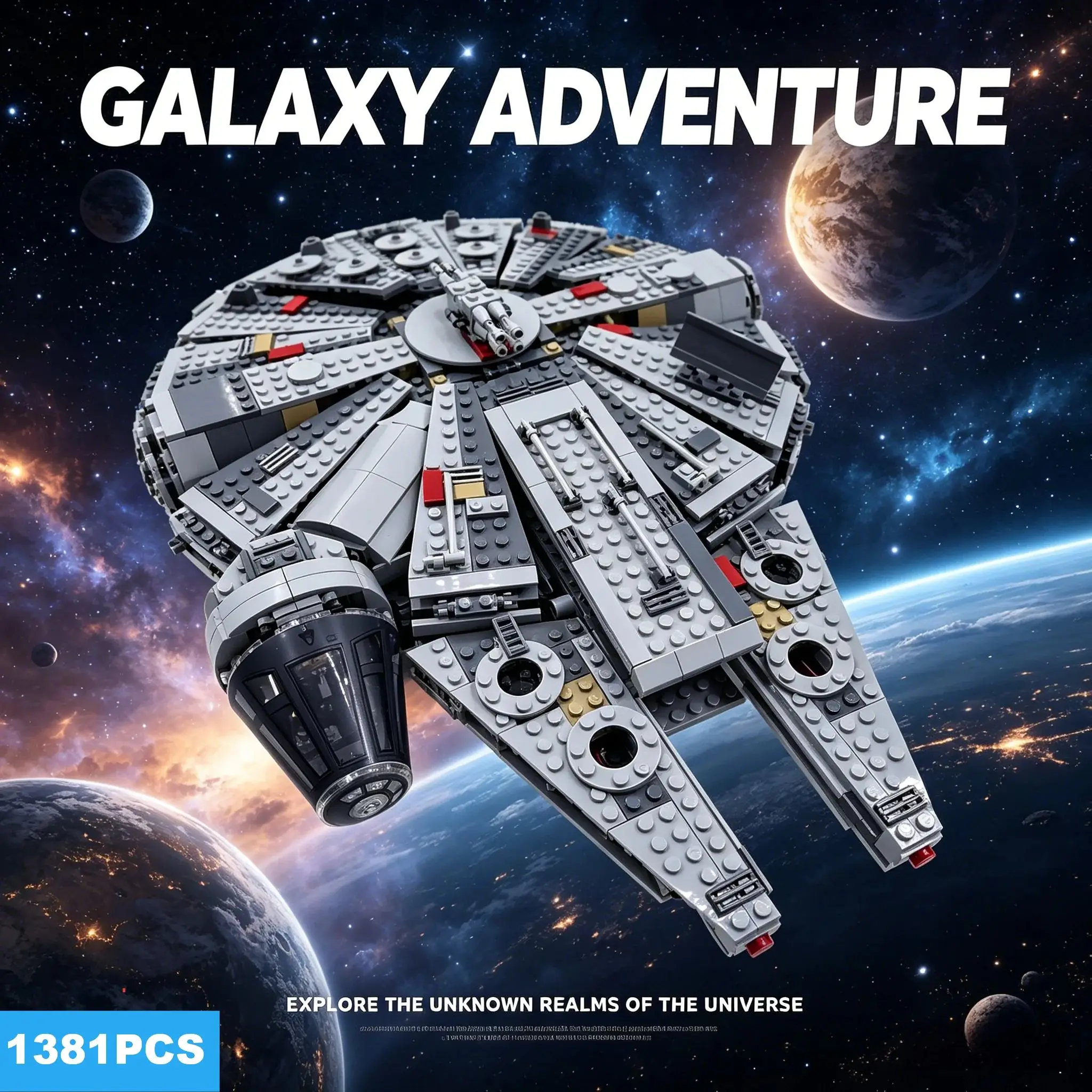 2026 New Spaceship Building Blocks Set 1381 Pieces Creative DIY Model STEM Toy for Kid Adults Educational Home Office Decor Gift
2026 New Spaceship Building Blocks Set 1381 Pieces Creative DIY Model STEM Toy for Kid Adults Educational Home Office Decor Gift
