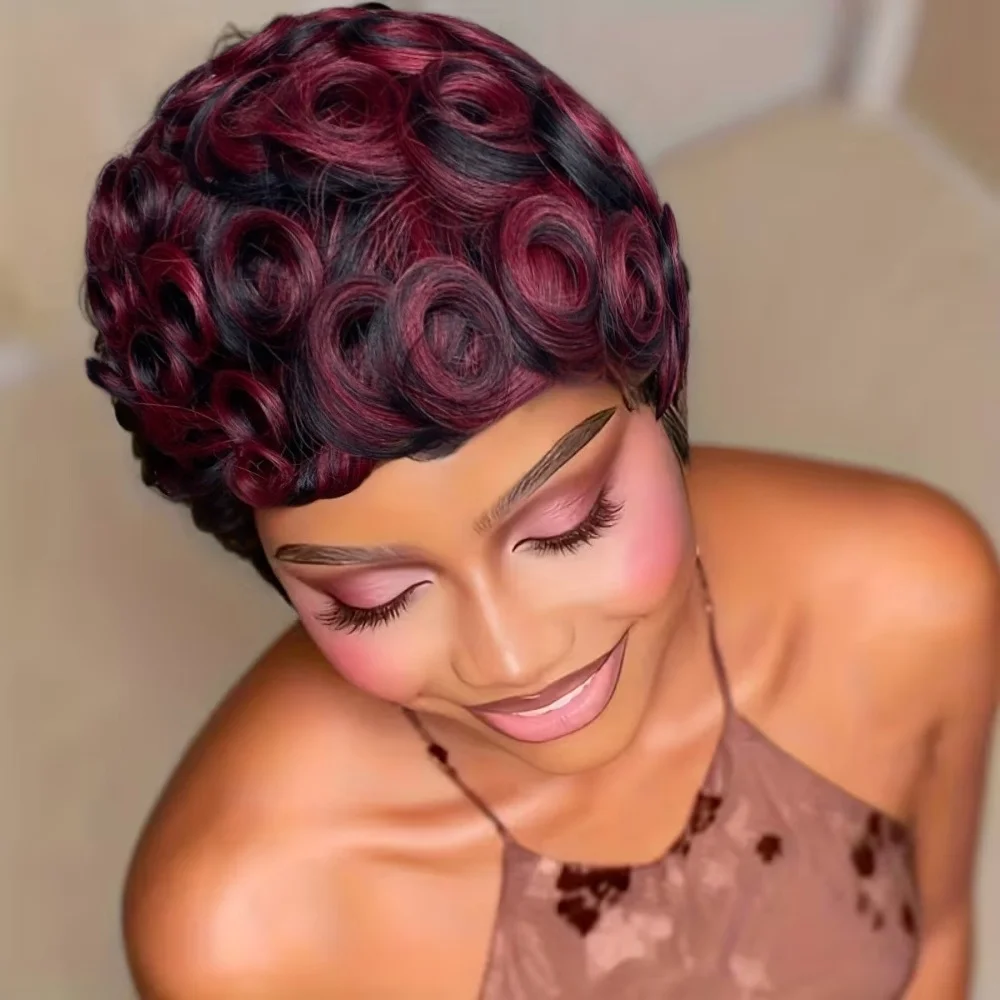 Многослойный короткий свободный вьющийся парик из натуральных волос с челкой, полный парик машинного производства для женщин
Многослойный короткий свободный вьющийся парик из натуральных волос с челкой, полный парик машинного производства для женщин